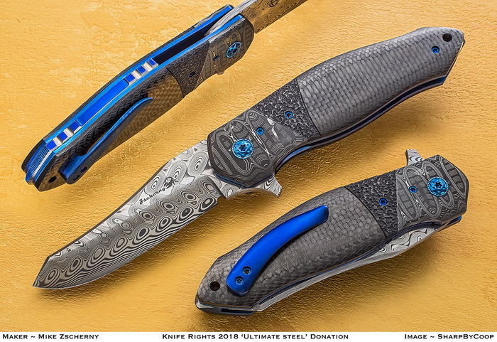 Serrations on fine handmade custom knives by Jay Fisher