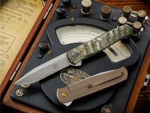 Otter Messer Weaver's Swayback Knife with Wharncliffe Blade and Hardwood  Scales